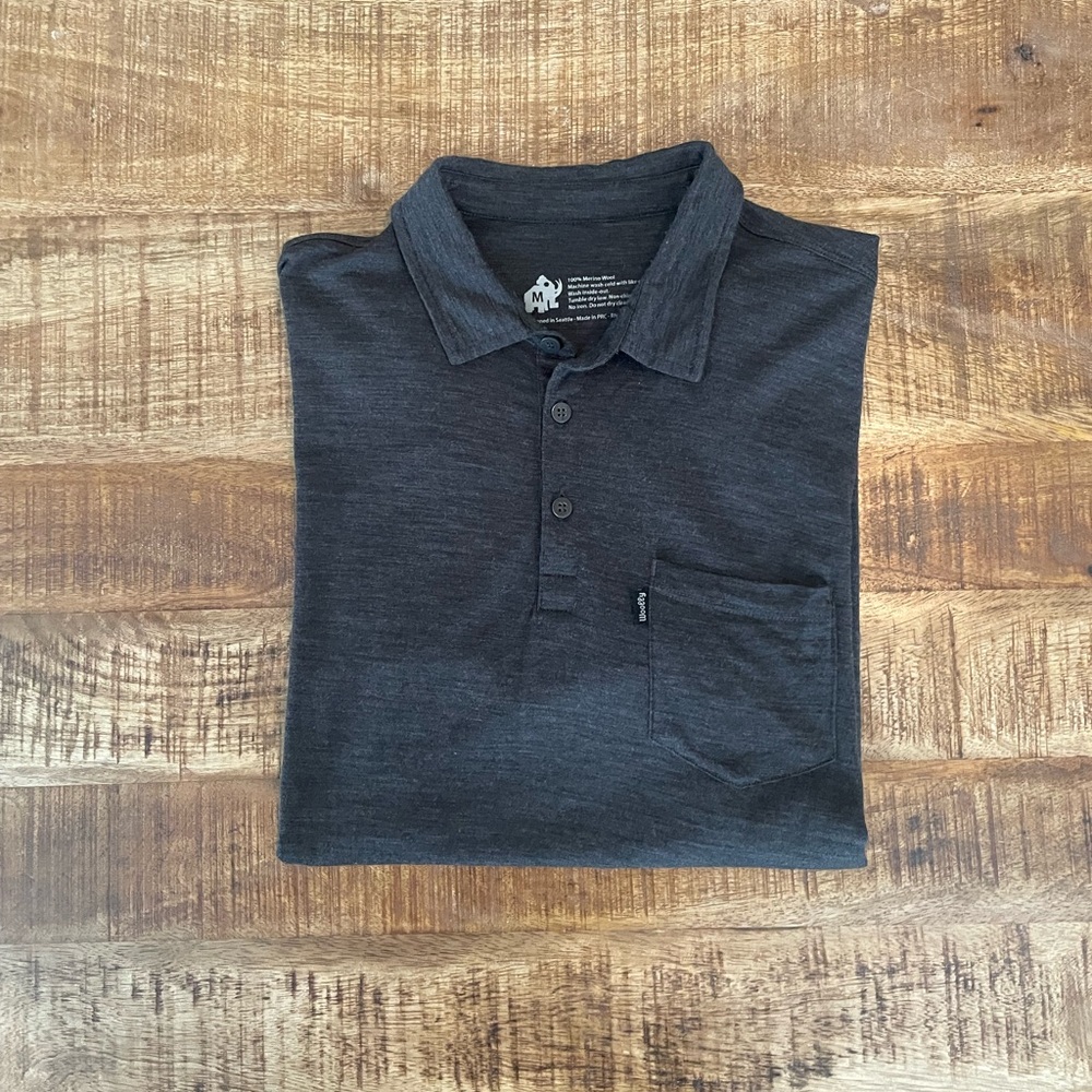 Woolly Merino Wool Short Sleeve Polo